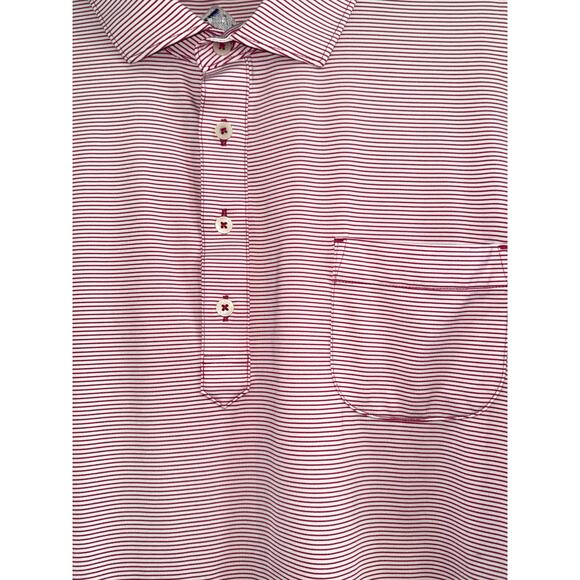 Stitch Golf Polo Shirt Men’s Large Red Striped - Picture 2 of 7